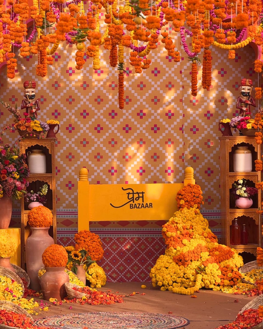 Whimsical carnival décor under the sun — Devanshi & Rohan, Taj Lalit Bagh, Udaipur